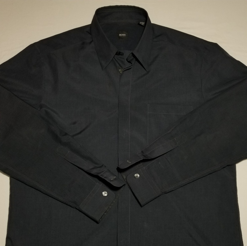Hugo Boss black casual button down shirt L
